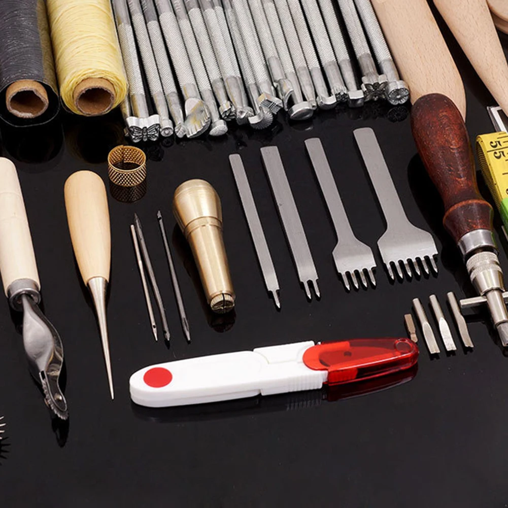 59PCS Leather Sewing Tools Kit Leather Craft Tool Leather DIY Hand Stitching Tools for Sewing Leather Canvas Hot Sale
59PCS Leather Sewing Tools Kit Leather Craft Tool Leather DIY Hand Stitching Tools for Sewing Leather Canvas Hot Sale