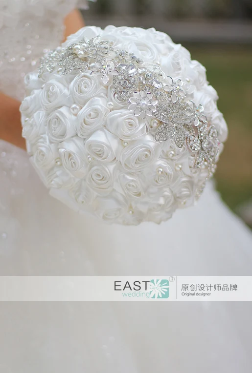 Белая брошь роза букет сделай сам для свадьбы с кристаллами|crystal shawl|crystal bouquet