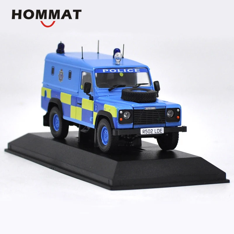 HOMMAT имитация 1:43 Defender полицейский внедорожник модель автомобиля литая