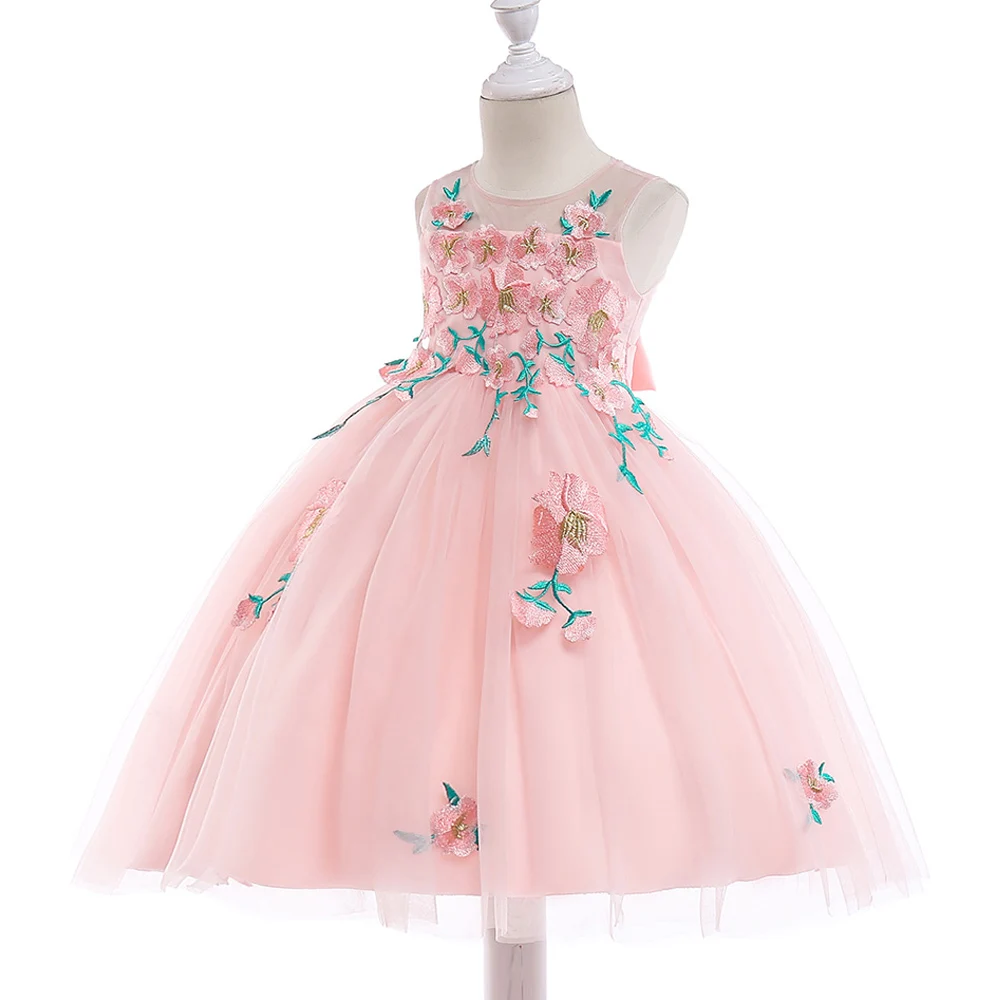 Girl Princess Dresses Summer Children Flower Embroidery Birthday Wedding Gown Tulle Dress AN88
Girl Princess Dresses Summer Children Flower Embroidery Birthday Wedding Gown Tulle Dress AN88