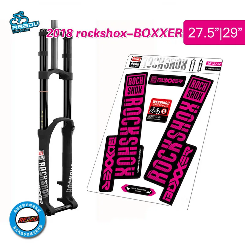 2018 ROCKSHOX BOXXER велосипед вилка изменение цвета наклейки Замена стикер 27 5 er 29 "MTB