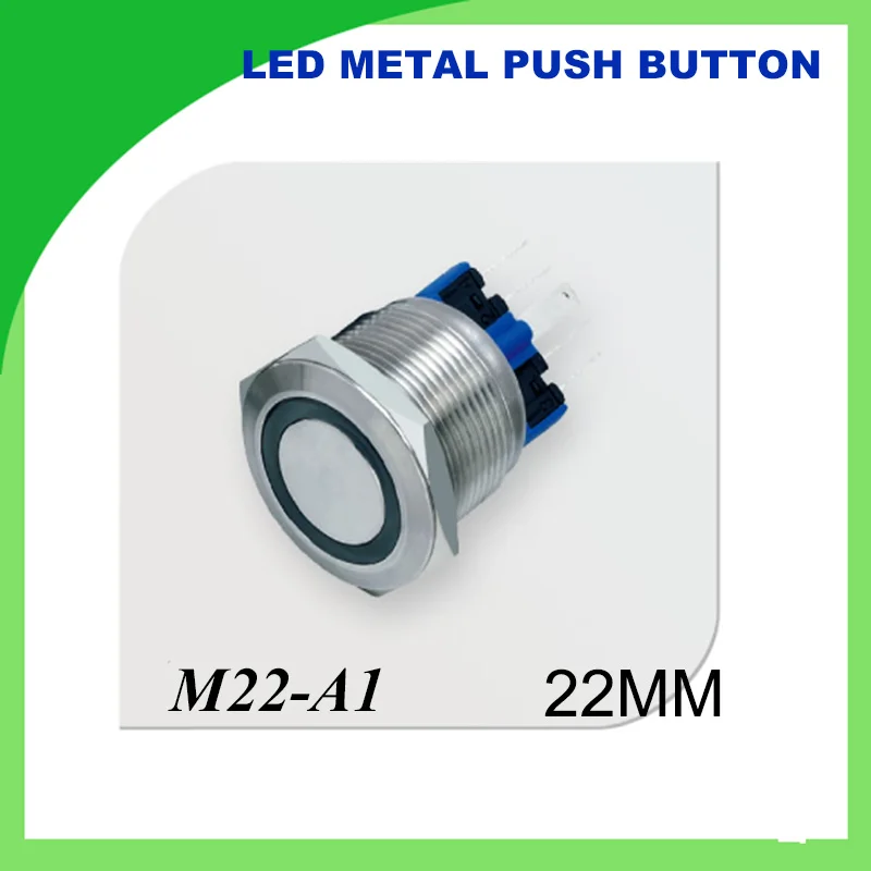22mm 12V LED Push Button Metal Switch ON/OFF Car Boat DIY with illuminated power symbol,Waterproof ring illuminated 1NONC
22mm 12V LED Push Button Metal Switch ON/OFF Car Boat DIY with illuminated power symbol,Waterproof ring illuminated 1NONC