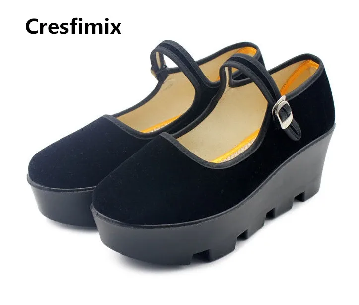 Cresfimix women fashion comfortable buckle strap shoes lady cute height increased dance shoes retro shoes zapatos de mujer a2056
Cresfimix women fashion comfortable buckle strap shoes lady cute height increased dance shoes retro shoes zapatos de mujer a2056