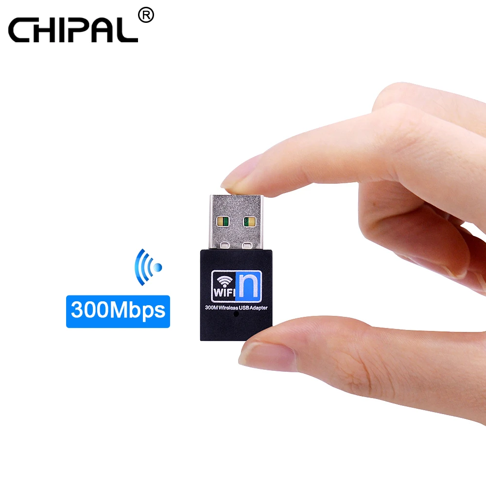 Фото USB Wi Fi адаптер CHIPAL 300 Мбит/с 802 11 b/g/n|Сетевые карты| - купить