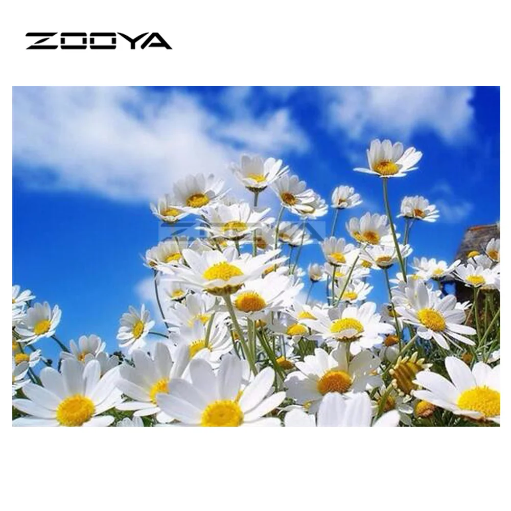 ZOOYA Diamond Embroidery DIY Diamond Painting Blue Sky Daisy Mosaic Pictures Rhinestone Painting R2057
ZOOYA Diamond Embroidery DIY Diamond Painting Blue Sky Daisy Mosaic Pictures Rhinestone Painting R2057