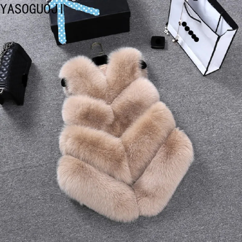 YASUGUOJI 2018 winter warm fur waistcoat the long ladies' vest slim office lady fashion faux fur vest Thick Warm Fur vest LPC12
YASUGUOJI 2018 winter warm fur waistcoat the long ladies' vest slim office lady fashion faux fur vest Thick Warm Fur vest LPC12