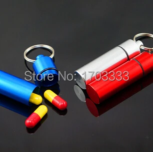 Wholesale Big Size WaterProof Pill Case Drug Micro Metal Aluminum Pill Box Color Mix Keychain Pill Holder 200pcs
Wholesale Big Size WaterProof Pill Case Drug Micro Metal Aluminum Pill Box Color Mix Keychain Pill Holder 200pcs
