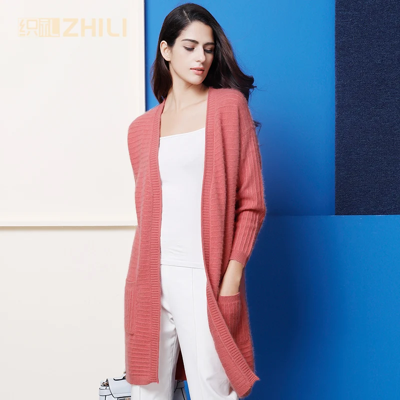 2017 autumn Cashmere Cardigans And winter Women Knitted Long V neck High Quality Female Solid Sweaters Open Stitch
2017 autumn Cashmere Cardigans And winter Women Knitted Long V neck High Quality Female Solid Sweaters Open Stitch