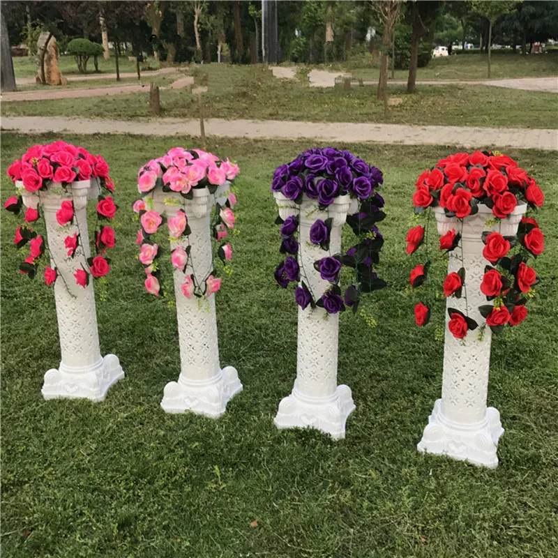 Hot Sale Fashion Wedding Decoration Set (White Roman Column with Rose Flower Bouquet) Multi Color Available 10 set/lot
Hot Sale Fashion Wedding Decoration Set (White Roman Column with Rose Flower Bouquet) Multi Color Available 10 set/lot