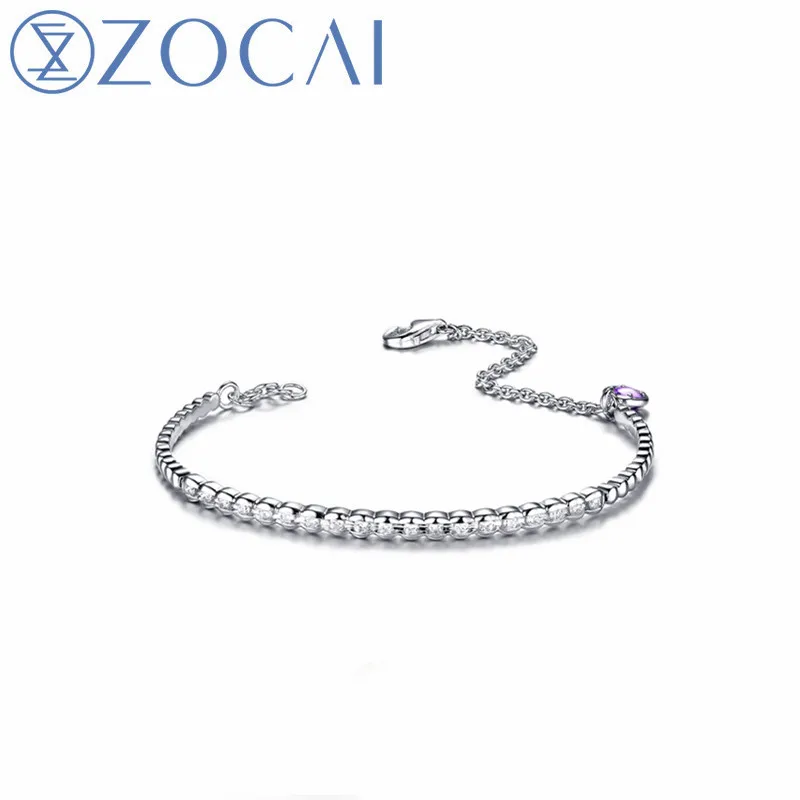 Браслет ZOCAI, Аметист/Гранат, белое золото 18 карат, 0,20 карат, с бриллиантами, Подарочные ювелирные украшения, Z00213
Браслет ZOCAI, Аметист/Гранат, белое золото 18 карат, 0,20 карат, с бриллиантами, Подарочные ювелирные украшения, Z00213