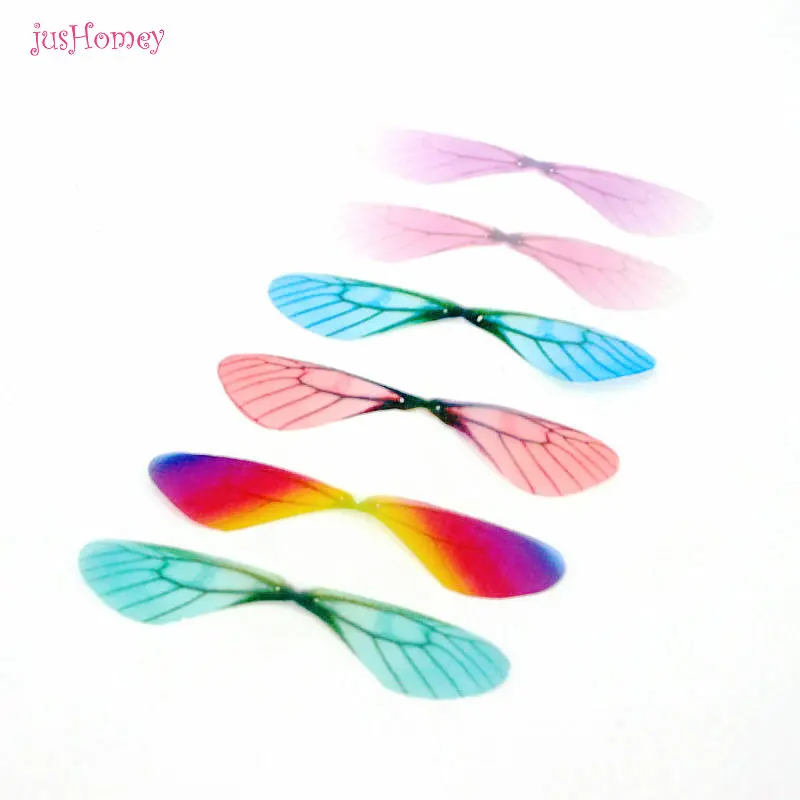 100PCS Gradient Organza Fabric Dragonfly wings Appliques 85mm Translucent Chiffon wings for Party Decor, Doll Embellishment
100PCS Gradient Organza Fabric Dragonfly wings Appliques 85mm Translucent Chiffon wings for Party Decor, Doll Embellishment