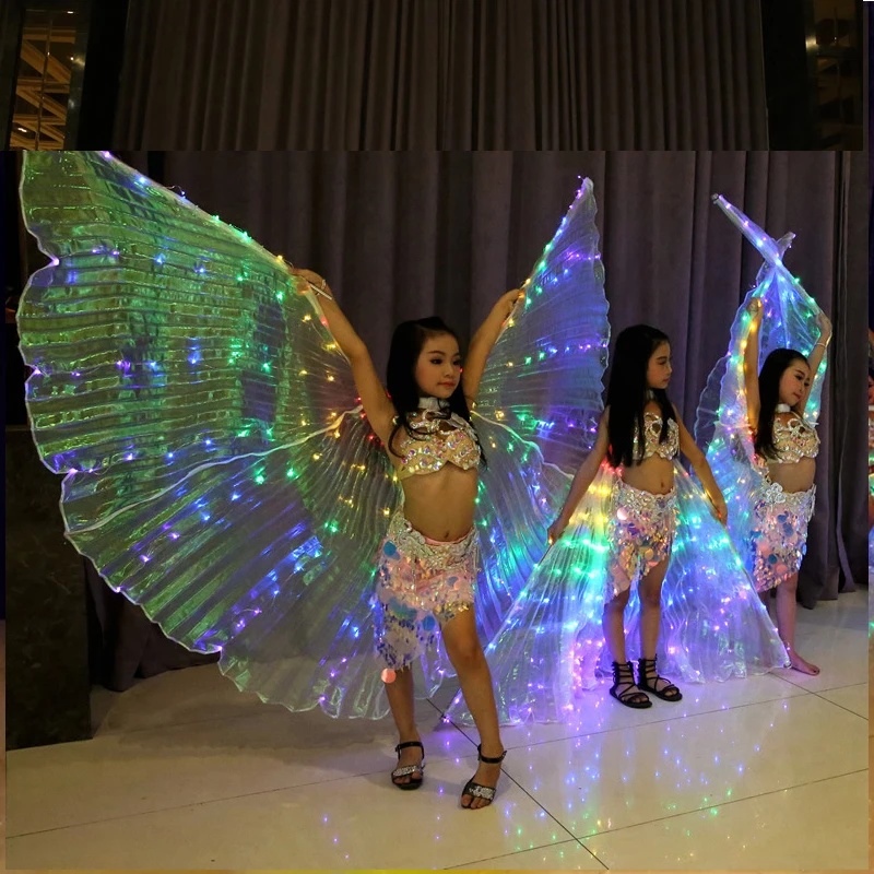 Performance Prop Children Multicolors LED Wings Light Up Wings Costume Accessories Belly Dance Wing (with sticks)
Performance Prop Children Multicolors LED Wings Light Up Wings Costume Accessories Belly Dance Wing (with sticks)