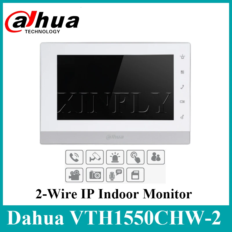 Dahua VTH1550CHW 2 монитор проводной IP внутренний 7 "TFT емкостный сенсорный экран