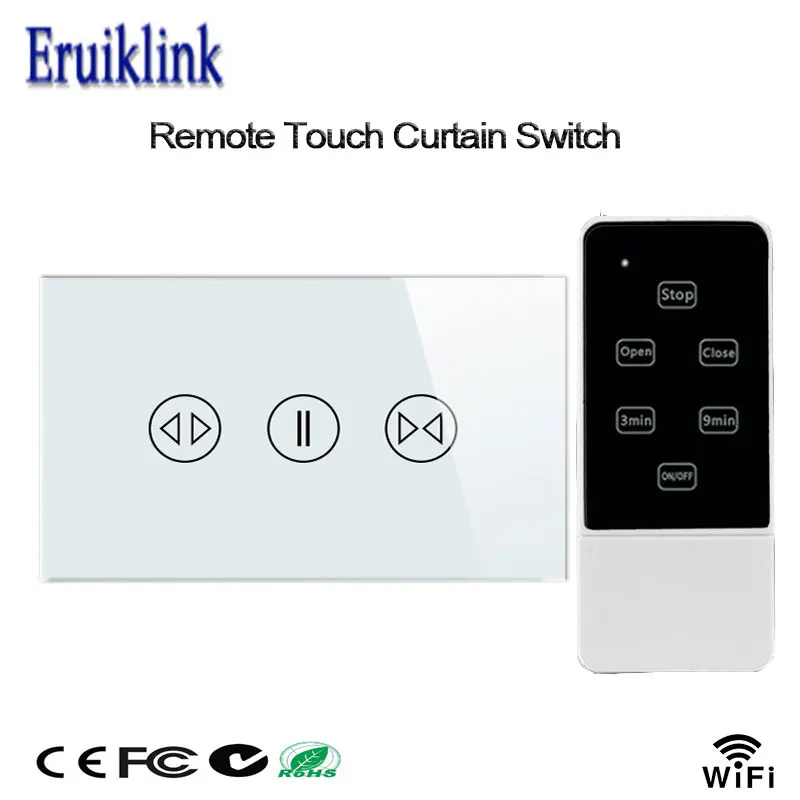 US Standard Curtain Switch,Crystal Glass Panel 433mhz Wifi Remote Control Touch Curtain Switches For Dooya Broadlink Smart Home
US Standard Curtain Switch,Crystal Glass Panel 433mhz Wifi Remote Control Touch Curtain Switches For Dooya Broadlink Smart Home