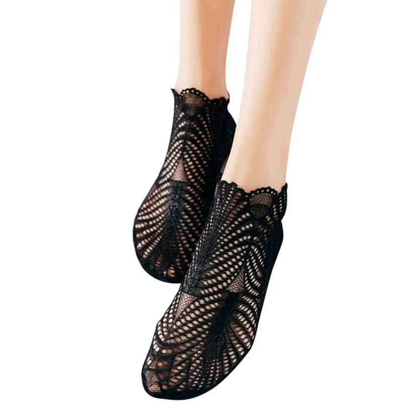 5 Pairs Women Thin Ripple Socks Fashion Sexy Diverse Novelty Black Mesh Lace Fishnet Hollow Out Girl Soft Short Socks Lady Meias
5 Pairs Women Thin Ripple Socks Fashion Sexy Diverse Novelty Black Mesh Lace Fishnet Hollow Out Girl Soft Short Socks Lady Meias