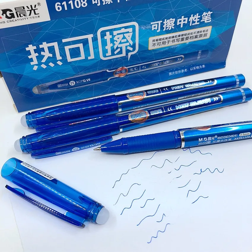 (12 Pieces/Lot) M&G Erasable Pen 0.5mm Rod Magic Blue Black Ink Gel Pens For Writing School Student Stationery Office Supplies
(12 Pieces/Lot) M&G Erasable Pen 0.5mm Rod Magic Blue Black Ink Gel Pens For Writing School Student Stationery Office Supplies