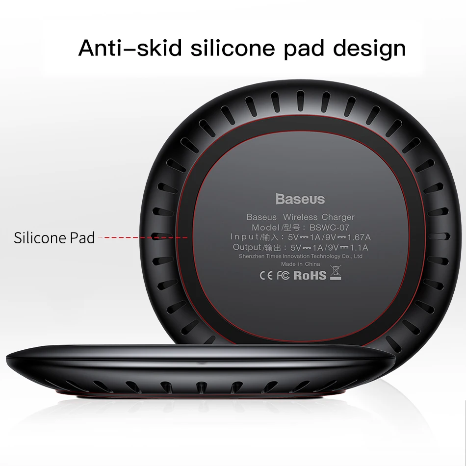 Baseus UFO Wireless Charger For iPhone X 8 Samsung Note8 S9 S8 Mobile Phone 10W Qi Wireless Charging Charger Fast Charging Pad
Baseus UFO Wireless Charger For iPhone X 8 Samsung Note8 S9 S8 Mobile Phone 10W Qi Wireless Charging Charger Fast Charging Pad