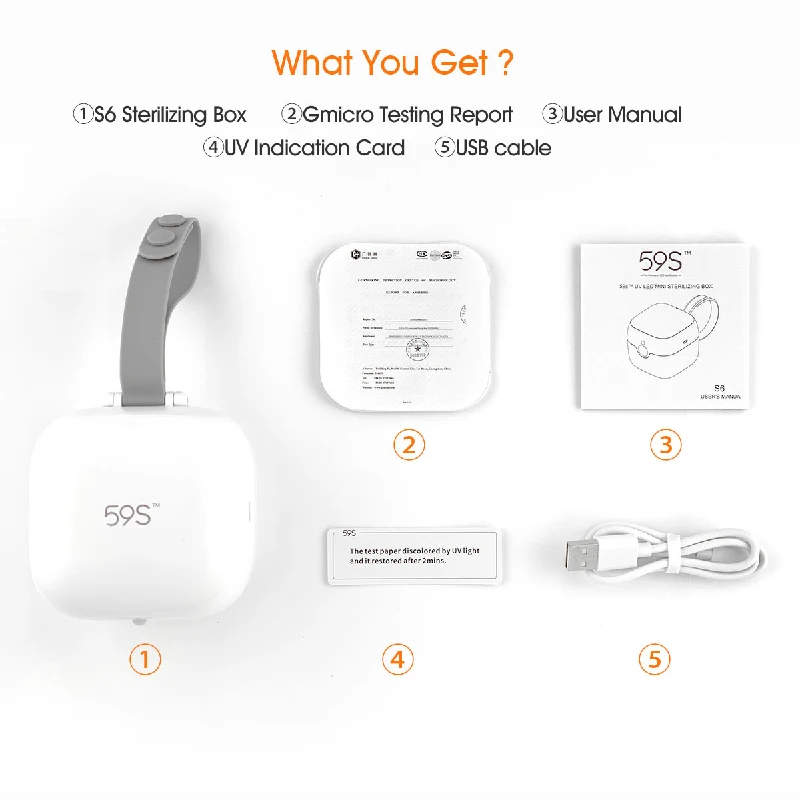59S S6 UV Sterilizer Electric Toothbrush Heads Sterilizing Tools Disinfection Kill Germs Sterilizing Box for Pacifier Earrings
59S S6 UV Sterilizer Electric Toothbrush Heads Sterilizing Tools Disinfection Kill Germs Sterilizing Box for Pacifier Earrings