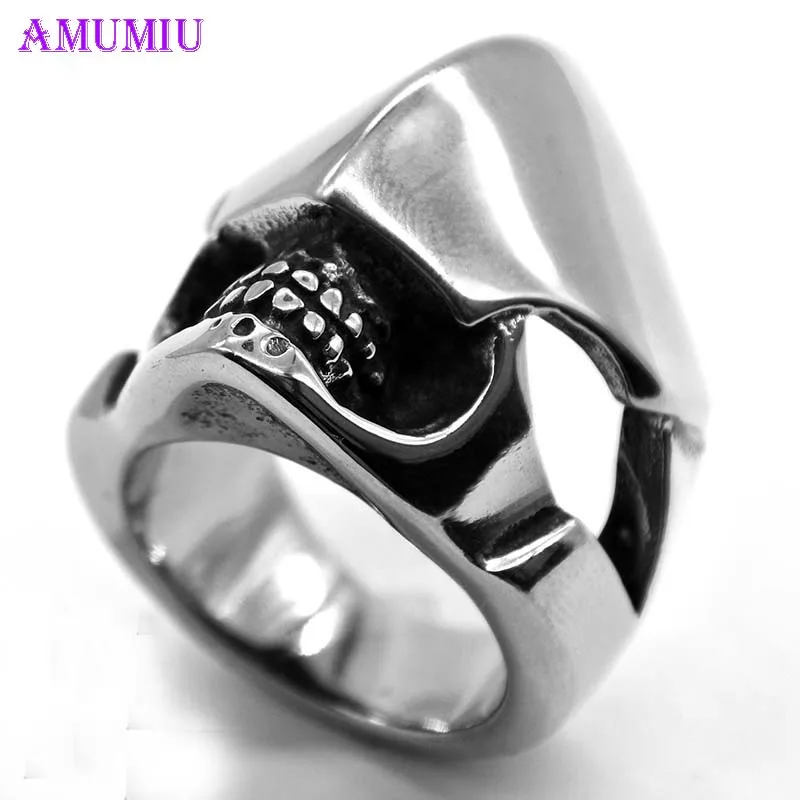 AMUMIU devil punk skull ring stainless steel vintage ring for men titanium steel drop shipping jewelry fate face hip hop R018
AMUMIU devil punk skull ring stainless steel vintage ring for men titanium steel drop shipping jewelry fate face hip hop R018
