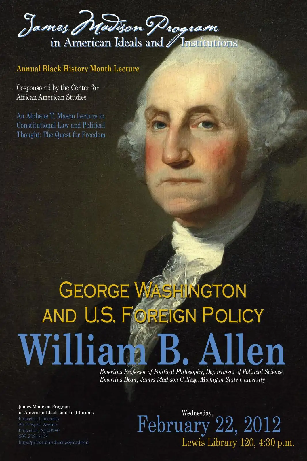 Винтажный Классический постер с изображением президента Джорджа Вашингтона