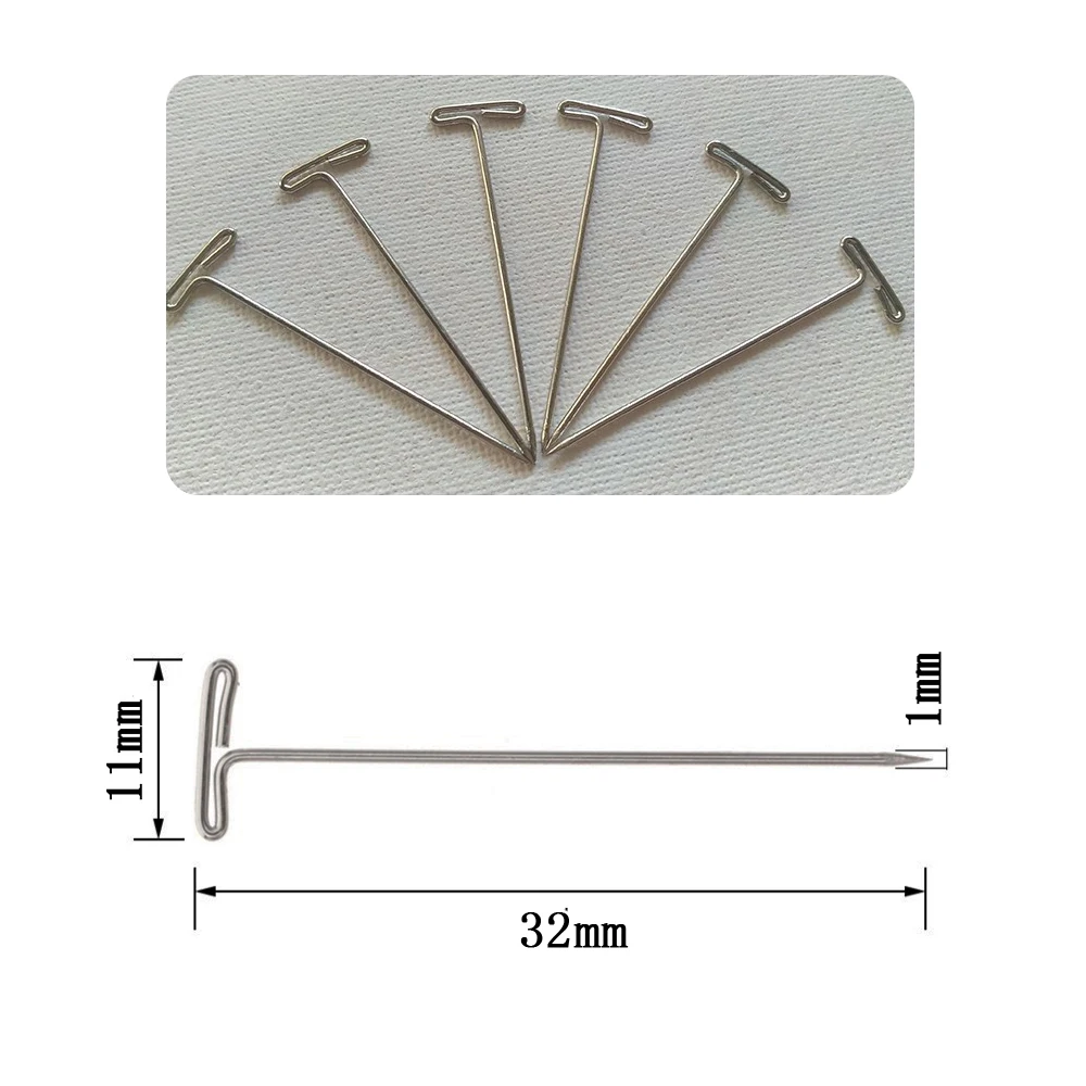 200 Pcs(100pcs/lot*2) Wig T-Pins 32mm Long Silver Wig Pins for Fixing Wigs/Hairpieces Sewing Hair Needles Hair Styling Tools
200 Pcs(100pcs/lot*2) Wig T-Pins 32mm Long Silver Wig Pins for Fixing Wigs/Hairpieces Sewing Hair Needles Hair Styling Tools