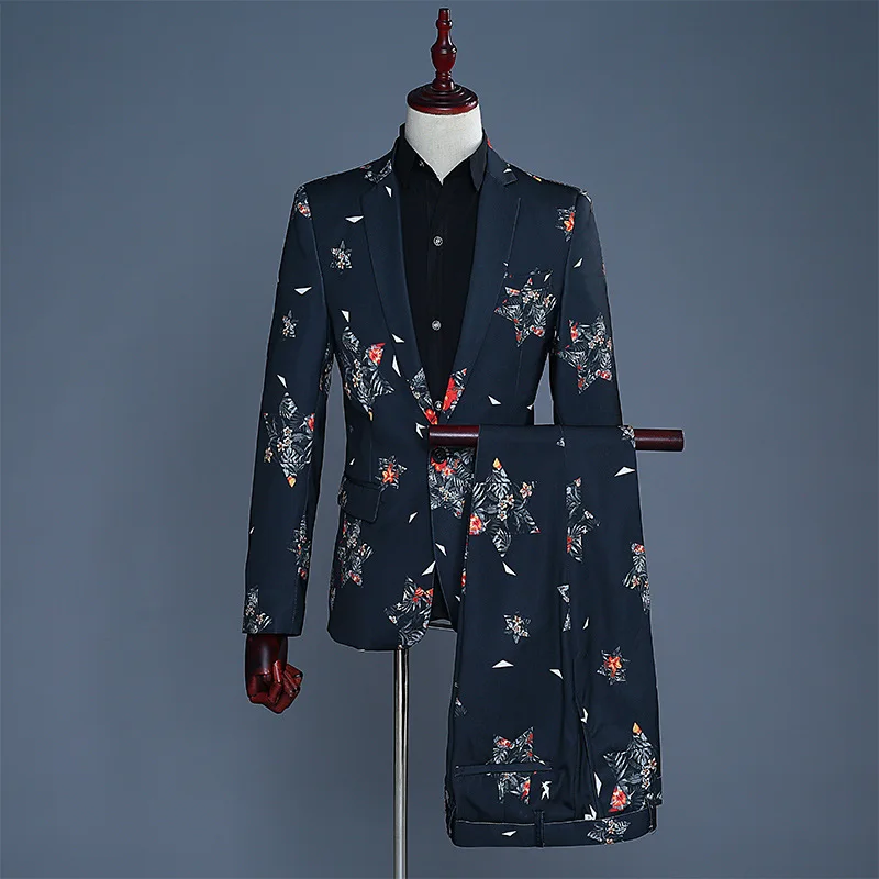 2 Piece Set Slim Fit Suit Men Floral Wedding Tuxedo Suits Men Stage Singer Perform Costume Homme Party Prom Dress Suit Male XXL
2 Piece Set Slim Fit Suit Men Floral Wedding Tuxedo Suits Men Stage Singer Perform Costume Homme Party Prom Dress Suit Male XXL