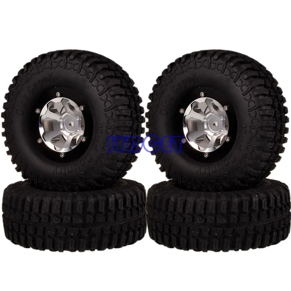 4pcs 1.9" Aluminum Wheel/Rim & 100mm Super Swamper Tyre 1061-7036 For RC 1/10 Model Rock Crawler TRX-4 CC01
4pcs 1.9" Aluminum Wheel/Rim & 100mm Super Swamper Tyre 1061-7036 For RC 1/10 Model Rock Crawler TRX-4 CC01