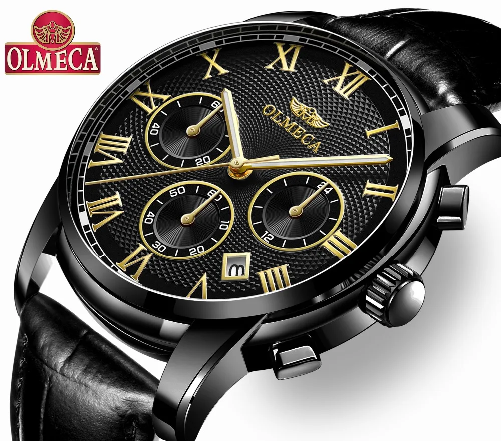 Top Brand Luxury Watch Men Watches OLMECA Military Wrist Watch Relogio Masculino 30M Waterproof Clock Chronograph Leather Band
Top Brand Luxury Watch Men Watches OLMECA Military Wrist Watch Relogio Masculino 30M Waterproof Clock Chronograph Leather Band