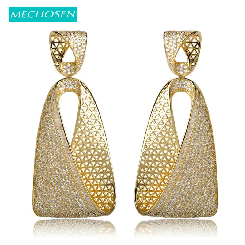 MECHOSEN Classic Drop Earrings AAA Cubic Zirconia 2 Tones Plating Brass Max Brincos High Grade Celebrity Wedding Party Jewelry
MECHOSEN Classic Drop Earrings AAA Cubic Zirconia 2 Tones Plating Brass Max Brincos High Grade Celebrity Wedding Party Jewelry