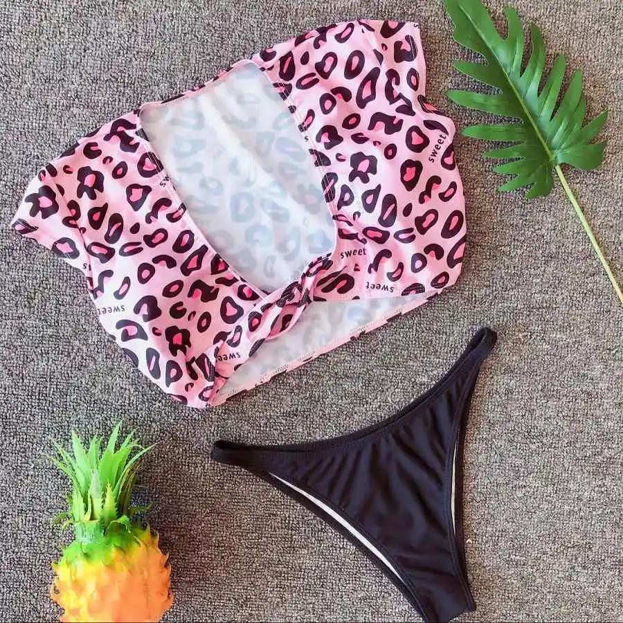 Sexy V Neck Push Up Bikini Set Short Sleeve Bikinis Women Print Swimwear Biquini Cut Out Bathing Suit Beachwear Bandage Swimsuit
Sexy V Neck Push Up Bikini Set Short Sleeve Bikinis Women Print Swimwear Biquini Cut Out Bathing Suit Beachwear Bandage Swimsuit