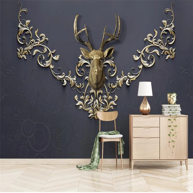Custom Photo Wallpapers 3D European Style Retro Wall Murals Embossed Golden Flowers Animals Wall Papers Home Decor Living Room
Custom Photo Wallpapers 3D European Style Retro Wall Murals Embossed Golden Flowers Animals Wall Papers Home Decor Living Room