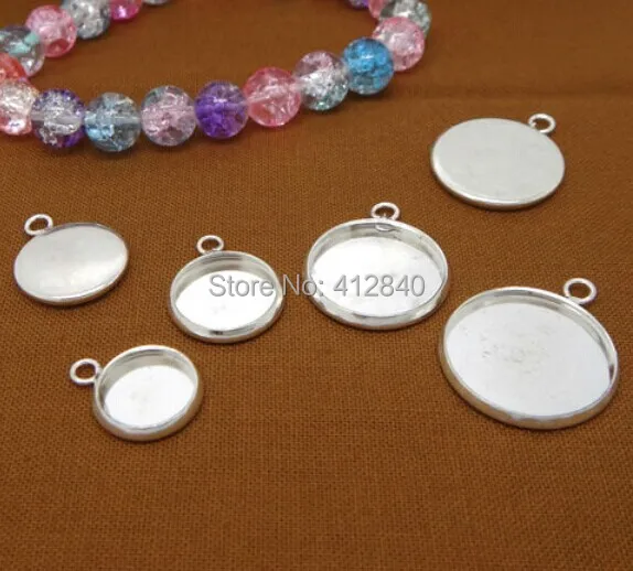 200PCS Silver Plated Pendant Blank with inner 25mm Bezel Setting Tray for Cameo Cabochons,Wholesale DIY Jewelry
200PCS Silver Plated Pendant Blank with inner 25mm Bezel Setting Tray for Cameo Cabochons,Wholesale DIY Jewelry