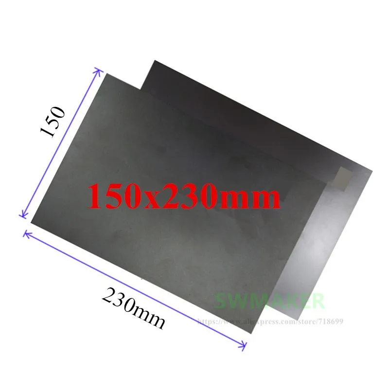 6'' x 9'' 150x230mm Magnetic Adhesive Print Bed Tape Print Sticker Surface Flex Plate for Flashforge Creator 3D printer
6'' x 9'' 150x230mm Magnetic Adhesive Print Bed Tape Print Sticker Surface Flex Plate for Flashforge Creator 3D printer