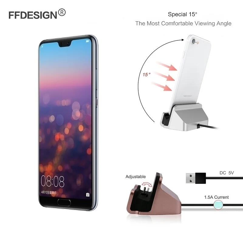 USB Зарядное устройство Зарядка Док станция для huawei P20 Lite P10 P7 P6 P8 P9 2017 Pro док зарядки