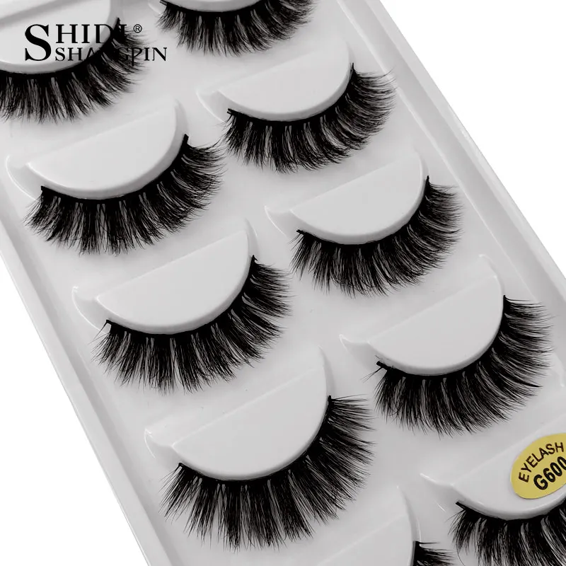 SHIDISHANGPIN 5 pairs false eyelash natural long 3d mink lashes makeup handmade volume mink eyelashes full strip lash 1cm-1.5cm
SHIDISHANGPIN 5 pairs false eyelash natural long 3d mink lashes makeup handmade volume mink eyelashes full strip lash 1cm-1.5cm