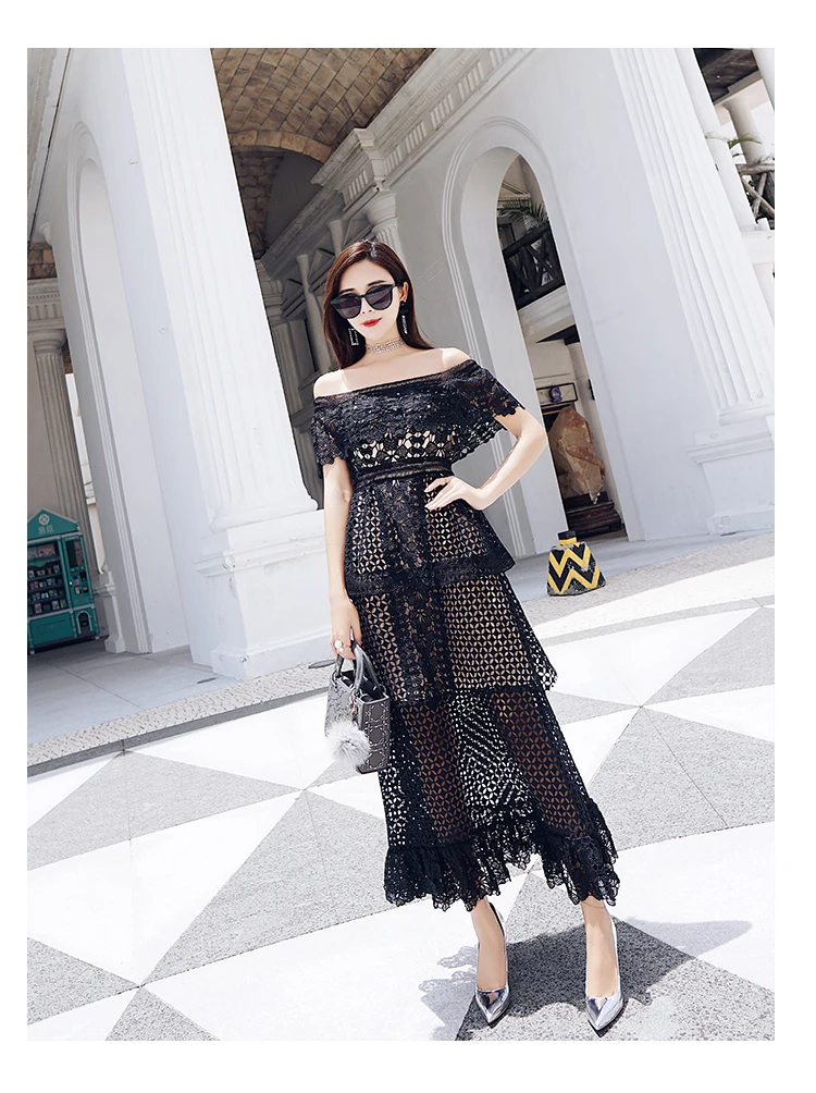 ZAWFL High Quality New Self Portrait Dress Women Designer Sexy Off Shoulder Hollow Out Sweet 2020 Female Lace Pleated Dresses
ZAWFL High Quality New Self Portrait Dress Women Designer Sexy Off Shoulder Hollow Out Sweet 2020 Female Lace Pleated Dresses
