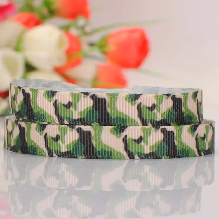 5yards 3/8 " 9 mm green camouflage print grosgrain tape DIY handmade hairbow cartoon ribbon free shipping
5yards 3/8 " 9 mm green camouflage print grosgrain tape DIY handmade hairbow cartoon ribbon free shipping