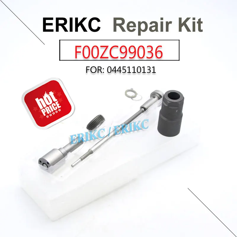 

ERIKC F00ZC99036 Common Rail Injector 0445110131 Repair Kit F 00Z C99 036 Valve F00VC01310 Nozzle DLLA160P1063 For Bosch BMW