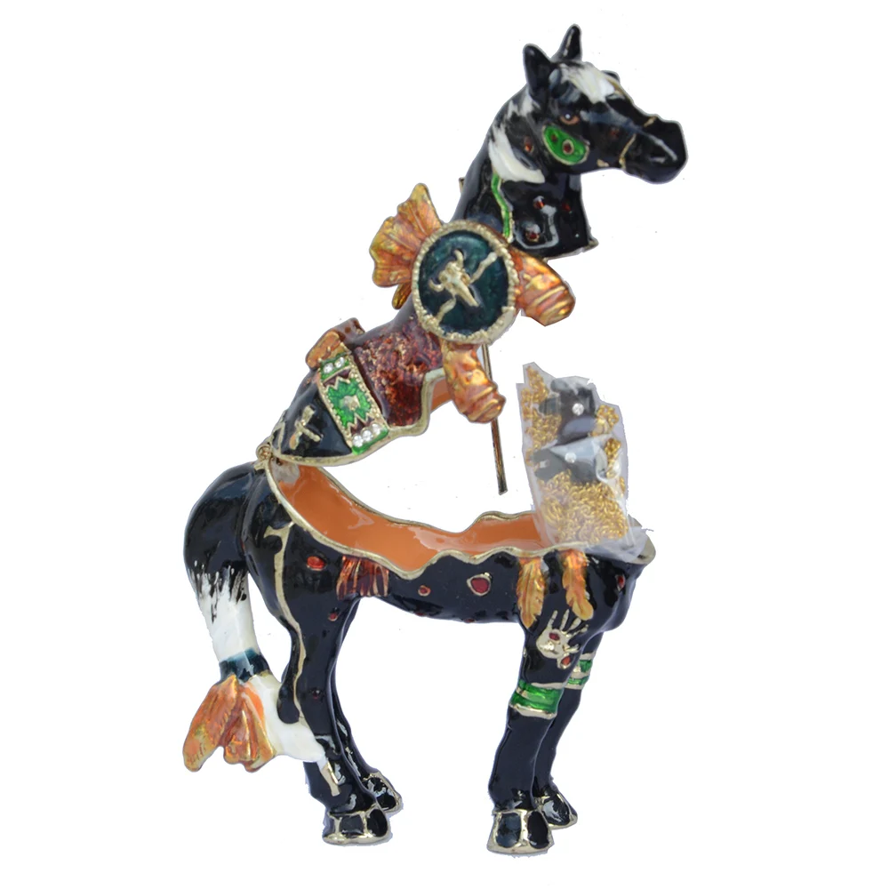 New arrival black horse sculpture trinket box bejeweled metal jewelry box home decor Christmas X'mas gifts holiday gift TBP0361
New arrival black horse sculpture trinket box bejeweled metal jewelry box home decor Christmas X'mas gifts holiday gift TBP0361