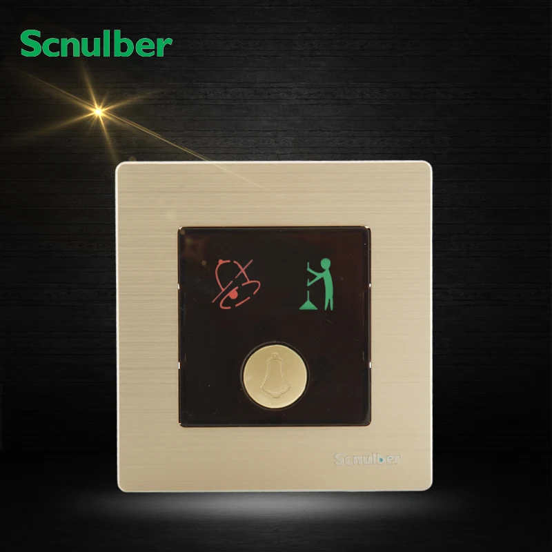 metal hairline finish doorbell Do not disturb clean wall switch with indicator light
metal hairline finish doorbell Do not disturb clean wall switch with indicator light