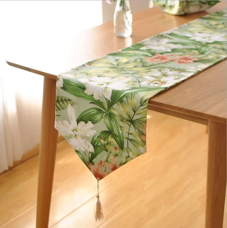 Spring And Summer Tropical Rainforests Style Printing Floral Table Runner Wedding Party Home Table Decoration Cloth8002ZQ
Spring And Summer Tropical Rainforests Style Printing Floral Table Runner Wedding Party Home Table Decoration Cloth8002ZQ
