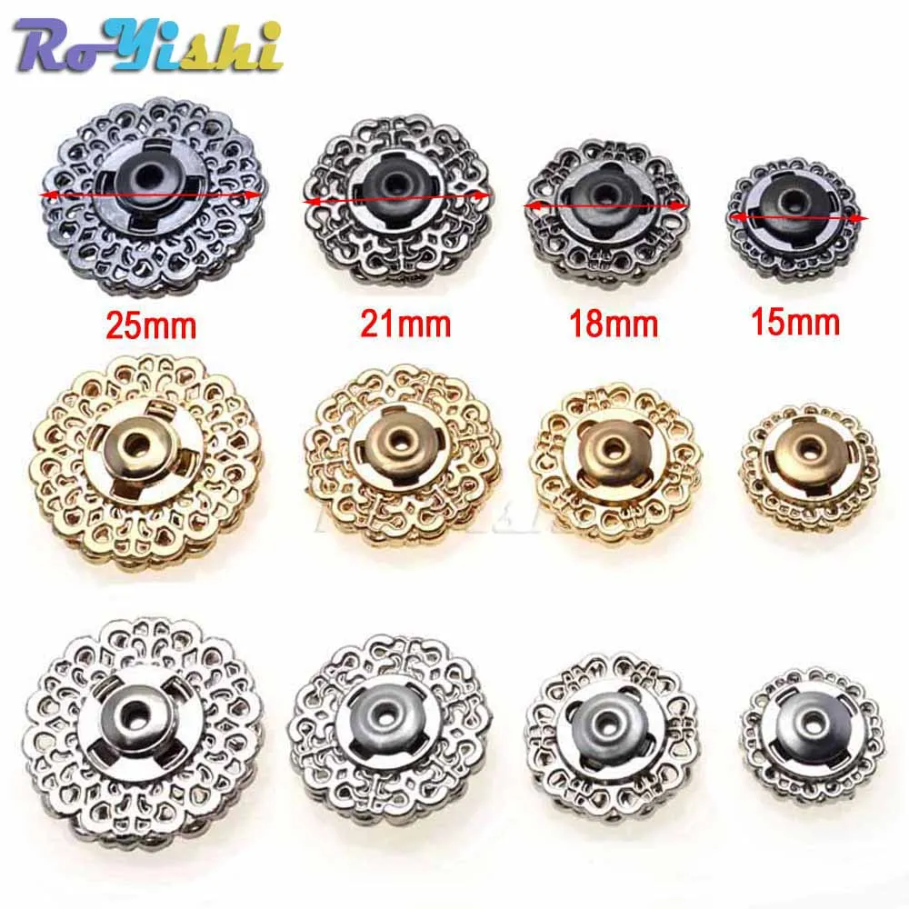 120pcs/pack Metal Snap Fasteners Clasps Button For Handbag Purse Wallet Craft Suit buckles Bags Parts Accessories
120pcs/pack Metal Snap Fasteners Clasps Button For Handbag Purse Wallet Craft Suit buckles Bags Parts Accessories