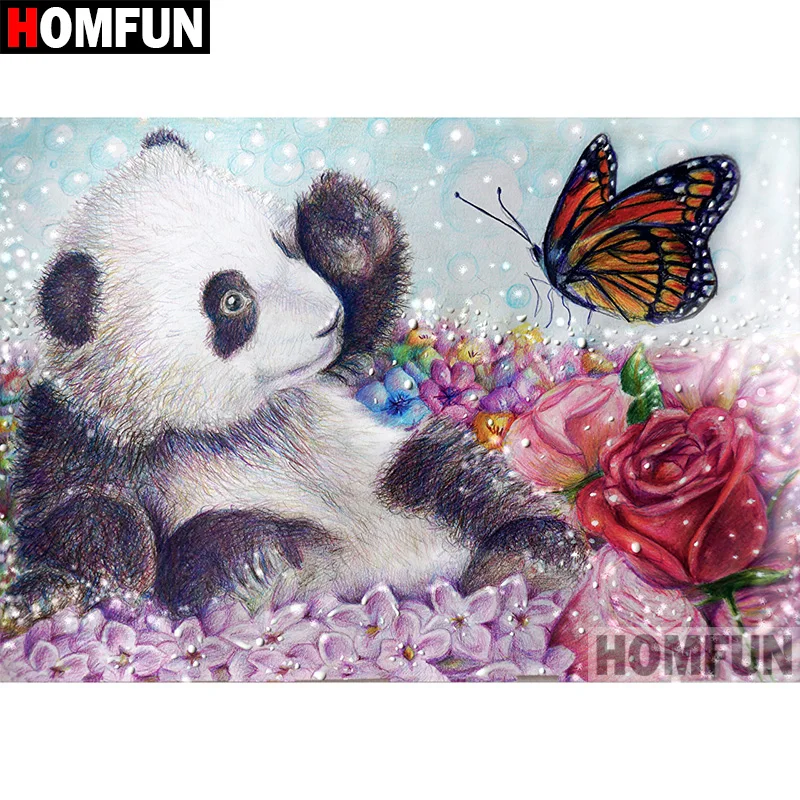 HOMFUN 5D DIY Diamond Painting Full Square/Round Drill "Panda butterfly" Embroidery Cross Stitch gift Home Decor Gift A09161
HOMFUN 5D DIY Diamond Painting Full Square/Round Drill "Panda butterfly" Embroidery Cross Stitch gift Home Decor Gift A09161