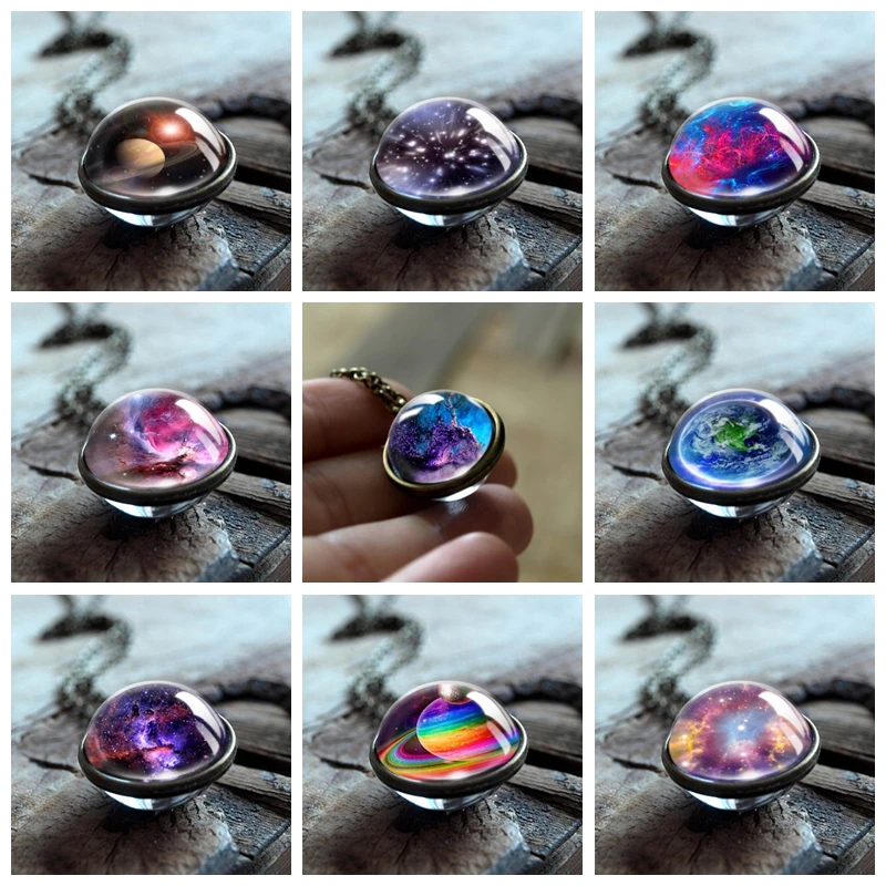 2020 New Nebula Galaxy Double Sided Pendant Necklace Universe Planet Jewelry Glass Art Picture Handmade Statement Necklace
2020 New Nebula Galaxy Double Sided Pendant Necklace Universe Planet Jewelry Glass Art Picture Handmade Statement Necklace