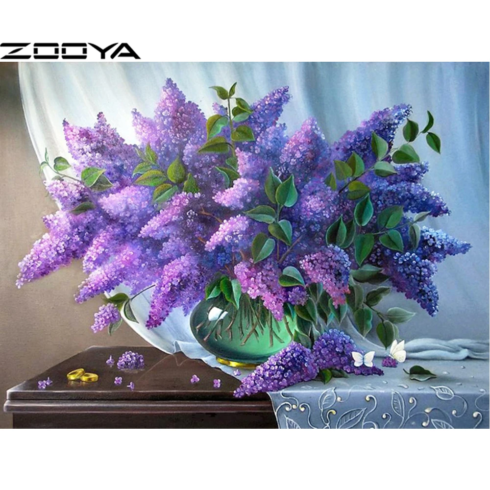 ZOOYA New 5d Diamond Embroidery Kits Cross-Stitch Purple Flowers Home Decor Diamond Painting Mosaic DIY Pcitures Needlework R972
ZOOYA New 5d Diamond Embroidery Kits Cross-Stitch Purple Flowers Home Decor Diamond Painting Mosaic DIY Pcitures Needlework R972