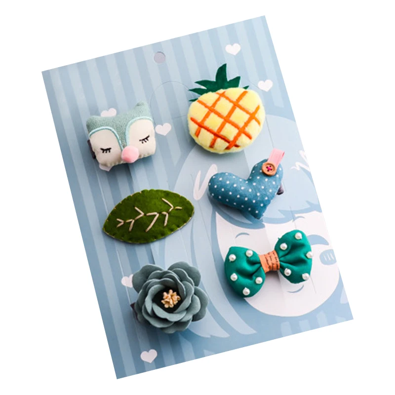 NEW 6 Pcs/Set Flowers Bowknot Hairpins Children Fruit Fox Cartoon Hair Clips Kids Girls Handmade Barrettes Accessories Headwear
NEW 6 Pcs/Set Flowers Bowknot Hairpins Children Fruit Fox Cartoon Hair Clips Kids Girls Handmade Barrettes Accessories Headwear