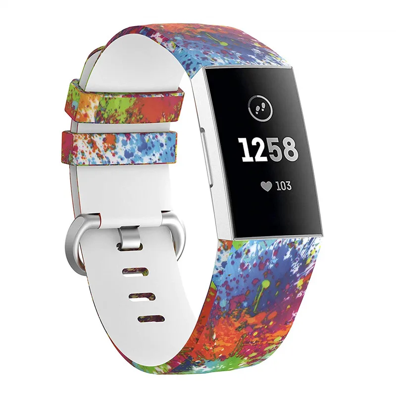 Print Silicone Straps for Charge 3 Bands Smartwatch with Metal Buckle Design Small Large Wristband High quality 10.15
Print Silicone Straps for Charge 3 Bands Smartwatch with Metal Buckle Design Small Large Wristband High quality 10.15