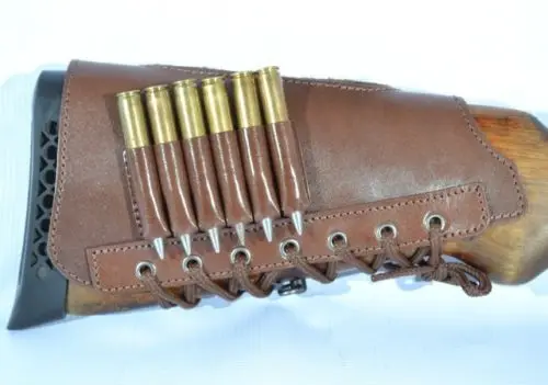 Картридж для хранения боеприпасов винтовки из натуральной кожи | Спорт и