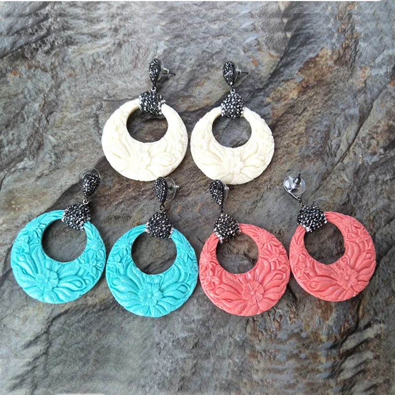 5 Pairs resin Cut Out Carvings Earring,Pave Rhinestone Drop Dangle Earrings Jewelry For Women Bohemia Earrings ER210
5 Pairs resin Cut Out Carvings Earring,Pave Rhinestone Drop Dangle Earrings Jewelry For Women Bohemia Earrings ER210