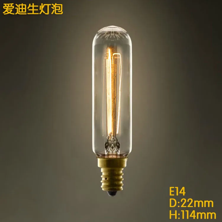 E14 T22 Vintage Liht Bulb AC 220V Edison Incandescent Bulb Retro Living Room Decoration Antique Filament Tungsten Spiral Light
E14 T22 Vintage Liht Bulb AC 220V Edison Incandescent Bulb Retro Living Room Decoration Antique Filament Tungsten Spiral Light